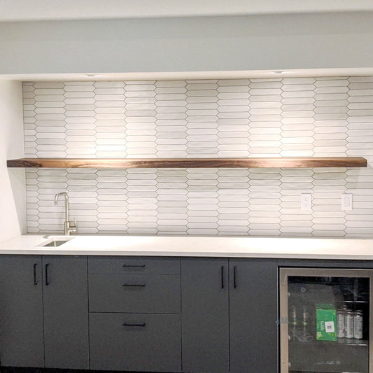 Floating Wall Shelves - Wood Veneer