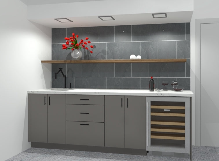 Home Bar - 3D Rendering Example