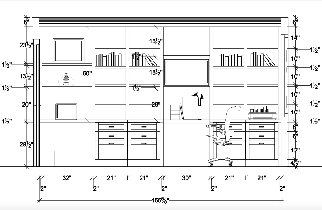 Home Office - Elevation View Example