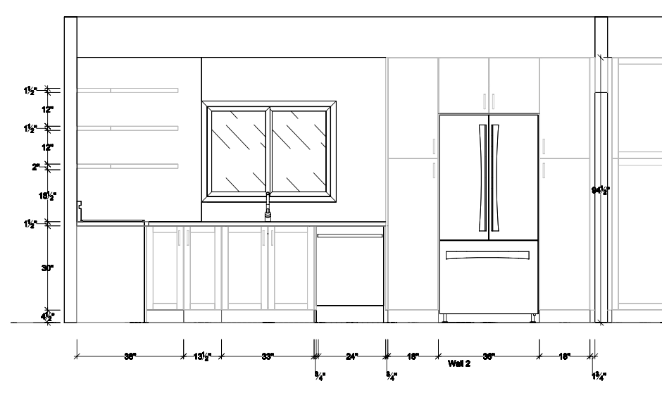Kitchen - Elevation View Example