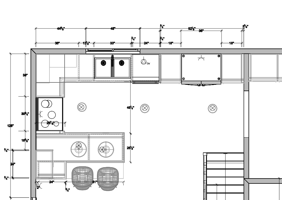Kitchen - Plan View Example