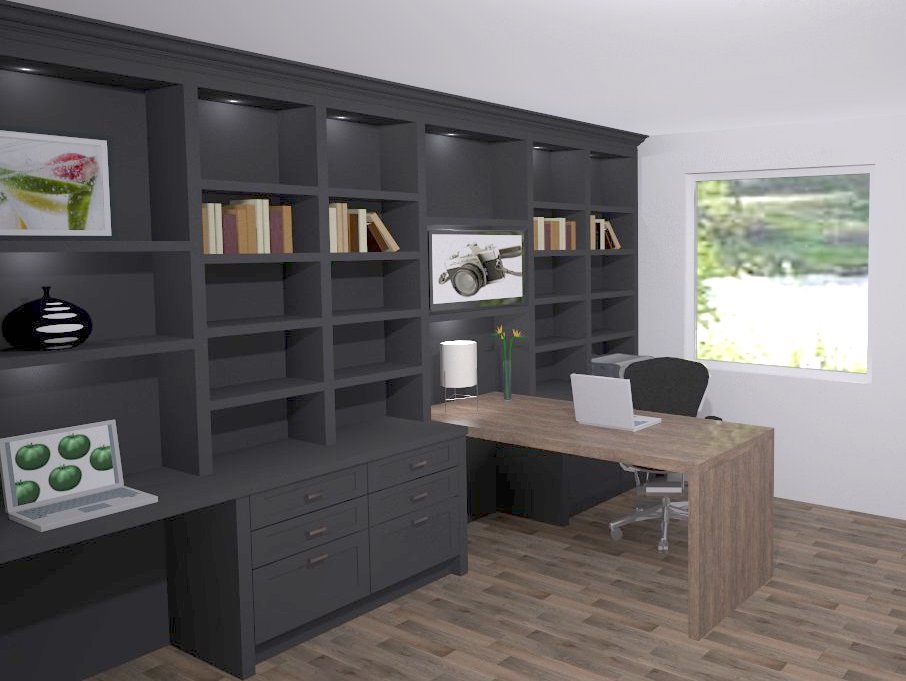 Home Office - 3D Rendering Example